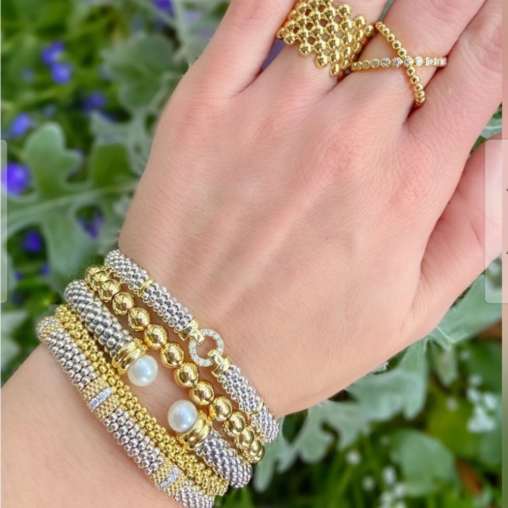 Lagos 18k gold and Steeling Silver Caviar Jewelry Collection - Picture 7 of 12